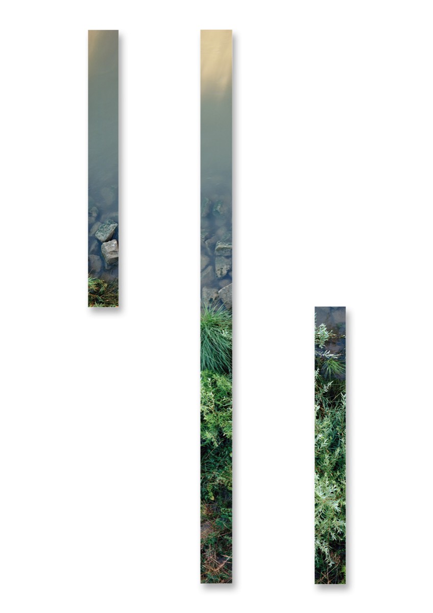 19_Kehl, 2022, 2 Teile à 100 x 10 cm, 1 Teil à 200 x 10 cm